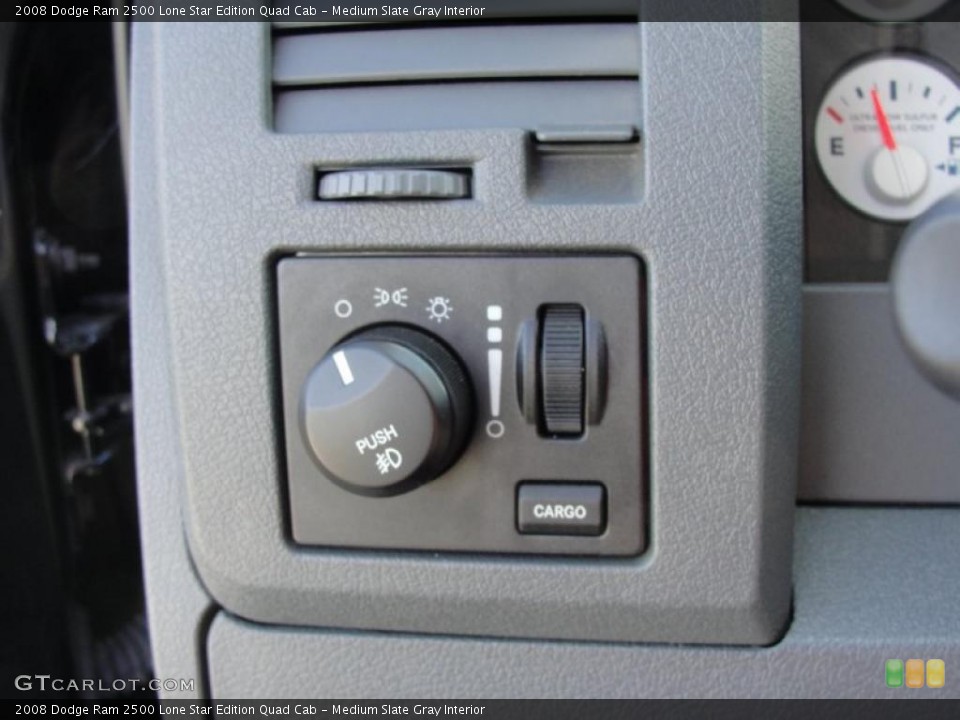 Medium Slate Gray Interior Controls for the 2008 Dodge Ram 2500 Lone Star Edition Quad Cab #40037087
