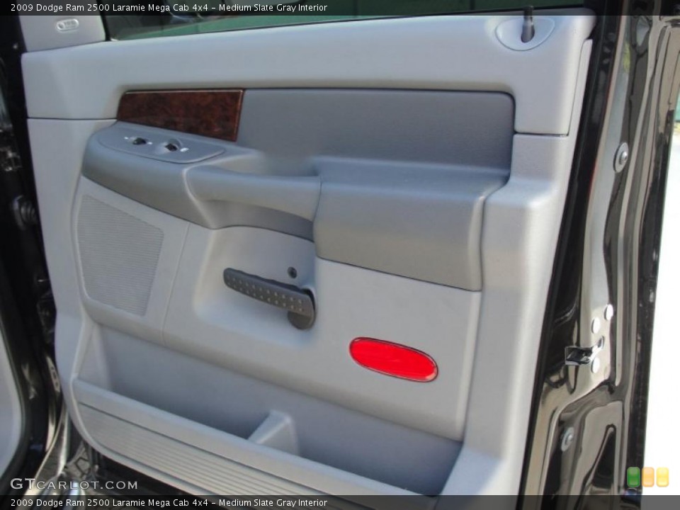 Medium Slate Gray Interior Door Panel for the 2009 Dodge Ram 2500 Laramie Mega Cab 4x4 #40038002