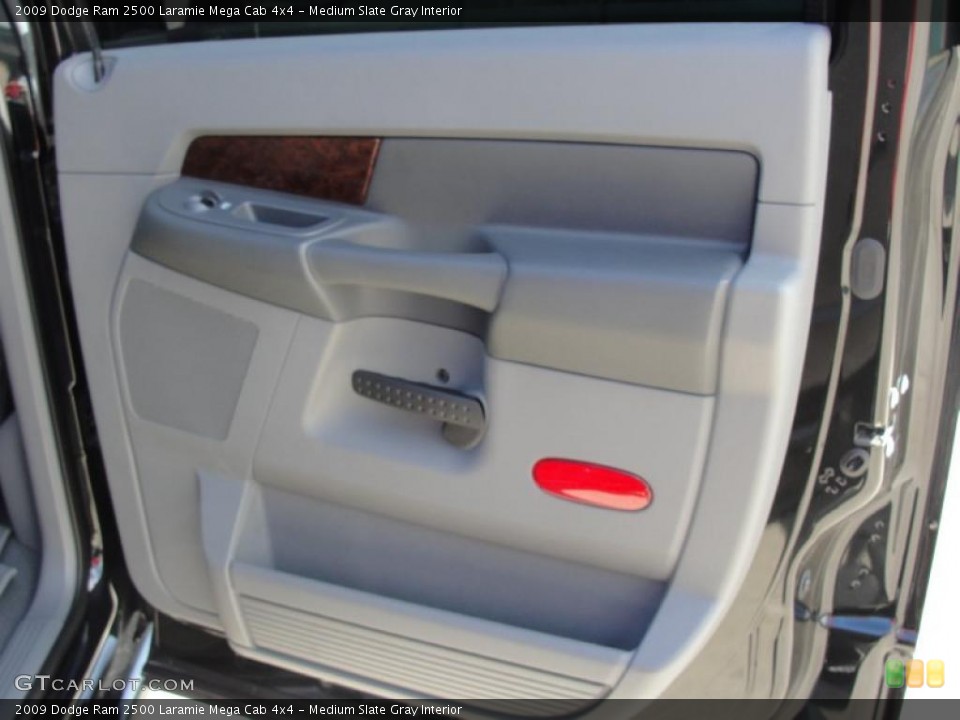 Medium Slate Gray Interior Door Panel for the 2009 Dodge Ram 2500 Laramie Mega Cab 4x4 #40038034