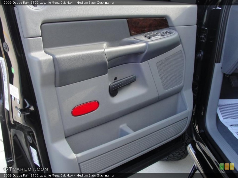 Medium Slate Gray Interior Door Panel for the 2009 Dodge Ram 2500 Laramie Mega Cab 4x4 #40038082