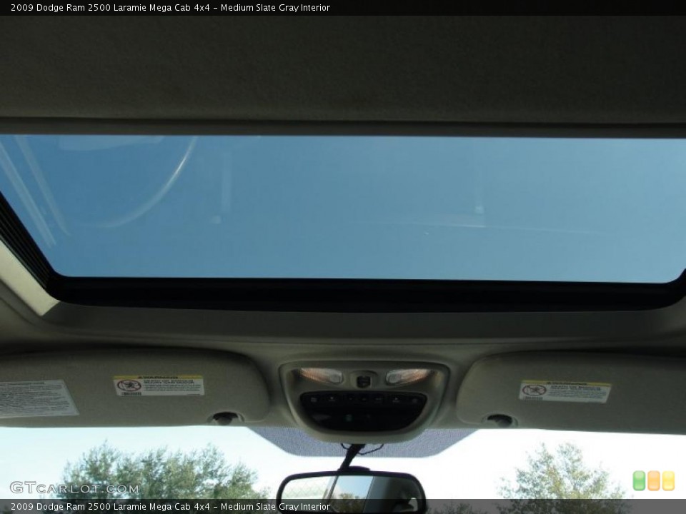 Medium Slate Gray Interior Sunroof for the 2009 Dodge Ram 2500 Laramie Mega Cab 4x4 #40038130