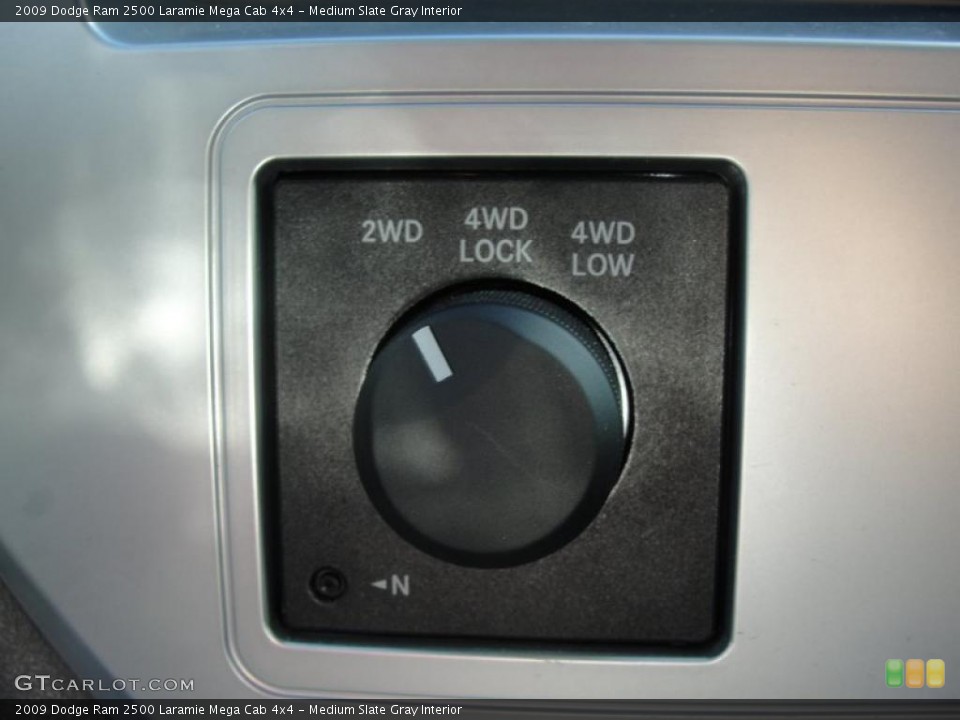 Medium Slate Gray Interior Controls for the 2009 Dodge Ram 2500 Laramie Mega Cab 4x4 #40038210