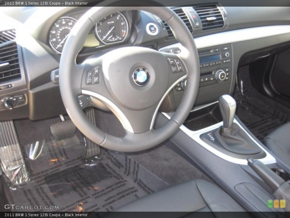 Black Interior Steering Wheel for the 2011 BMW 1 Series 128i Coupe #40038430