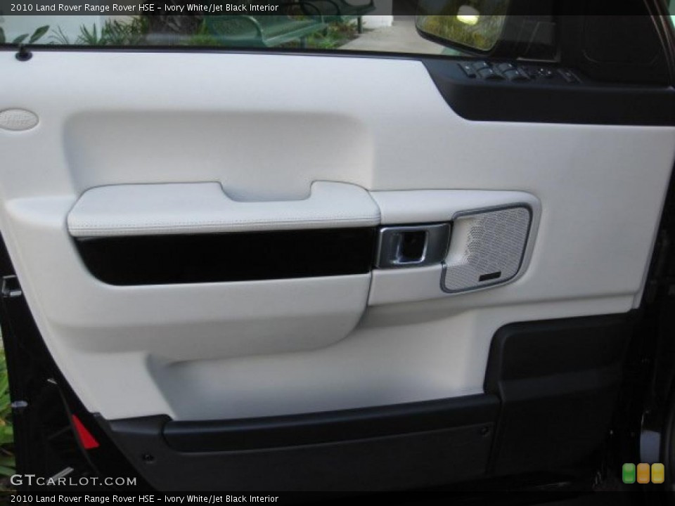 Ivory White/Jet Black Interior Door Panel for the 2010 Land Rover Range Rover HSE #40038754