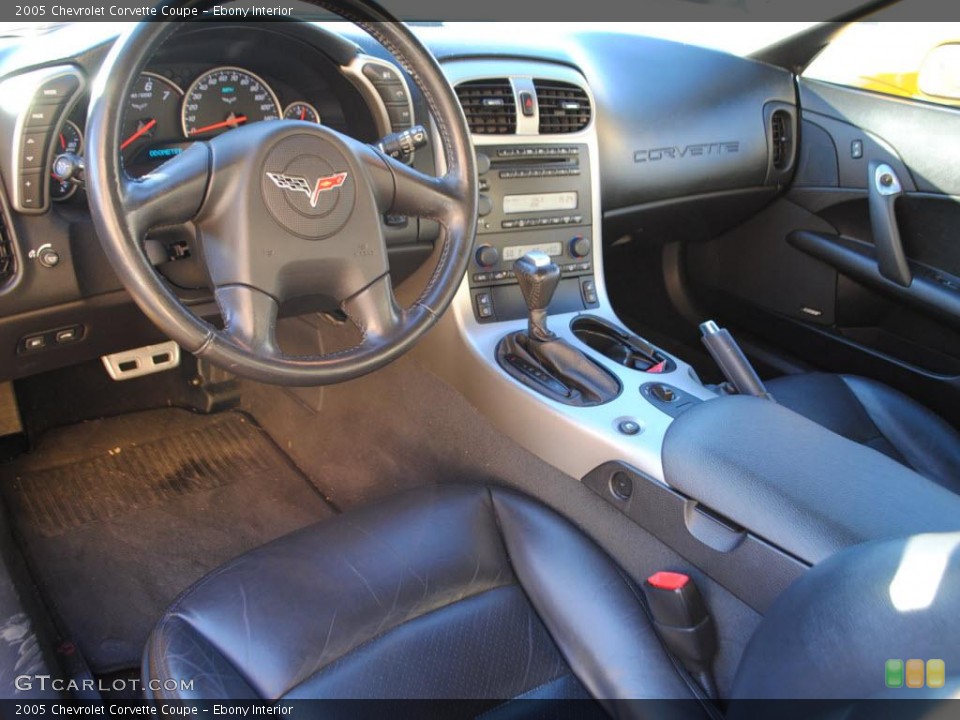 Ebony Interior Dashboard for the 2005 Chevrolet Corvette Coupe #40039762