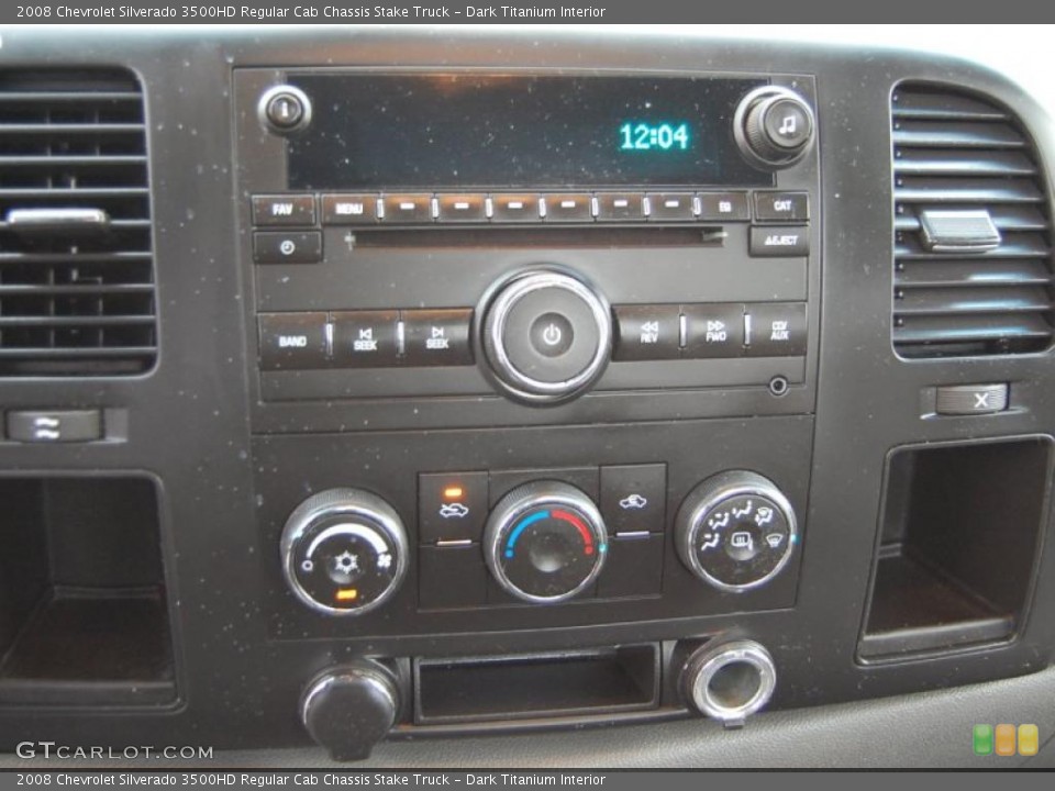 Dark Titanium Interior Controls for the 2008 Chevrolet Silverado 3500HD Regular Cab Chassis Stake Truck #40045250