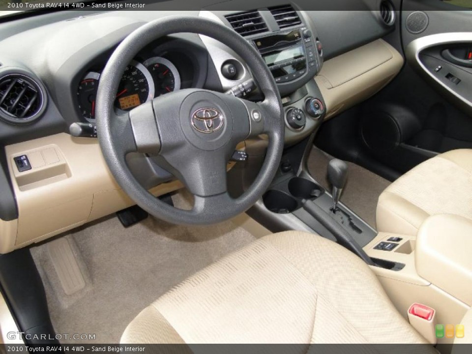 Sand Beige Interior Prime Interior for the 2010 Toyota RAV4 I4 4WD #40047162