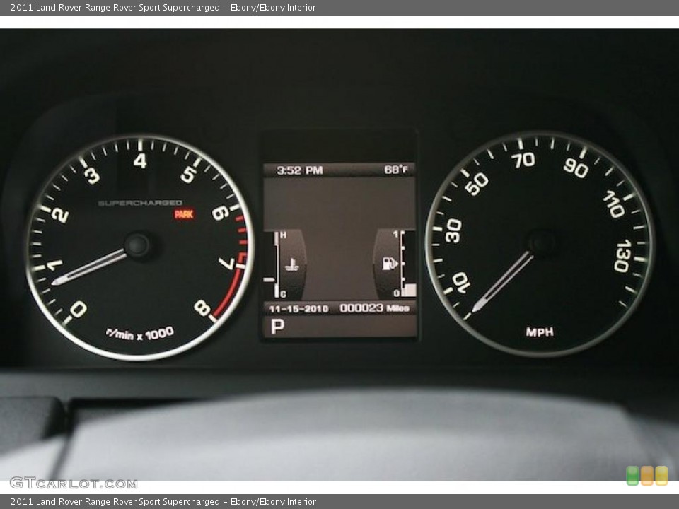 Ebony/Ebony Interior Gauges for the 2011 Land Rover Range Rover Sport Supercharged #40047490
