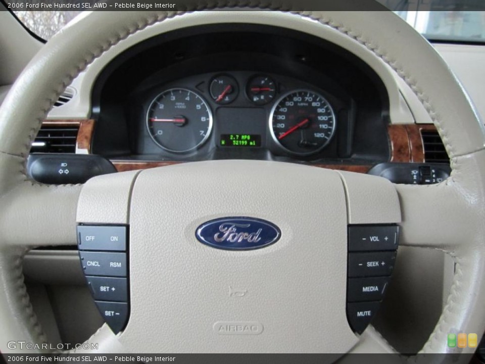 Pebble Beige Interior Controls for the 2006 Ford Five Hundred SEL AWD #40049002