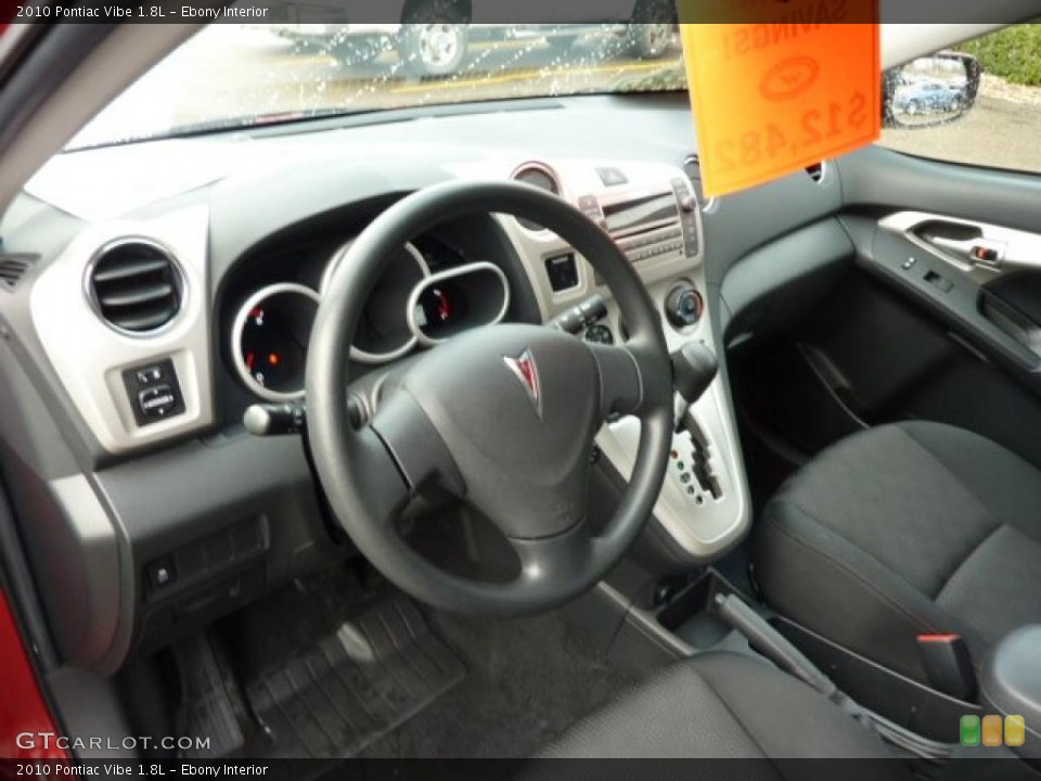 Ebony Interior Prime Interior for the 2010 Pontiac Vibe 1.8L #40049518