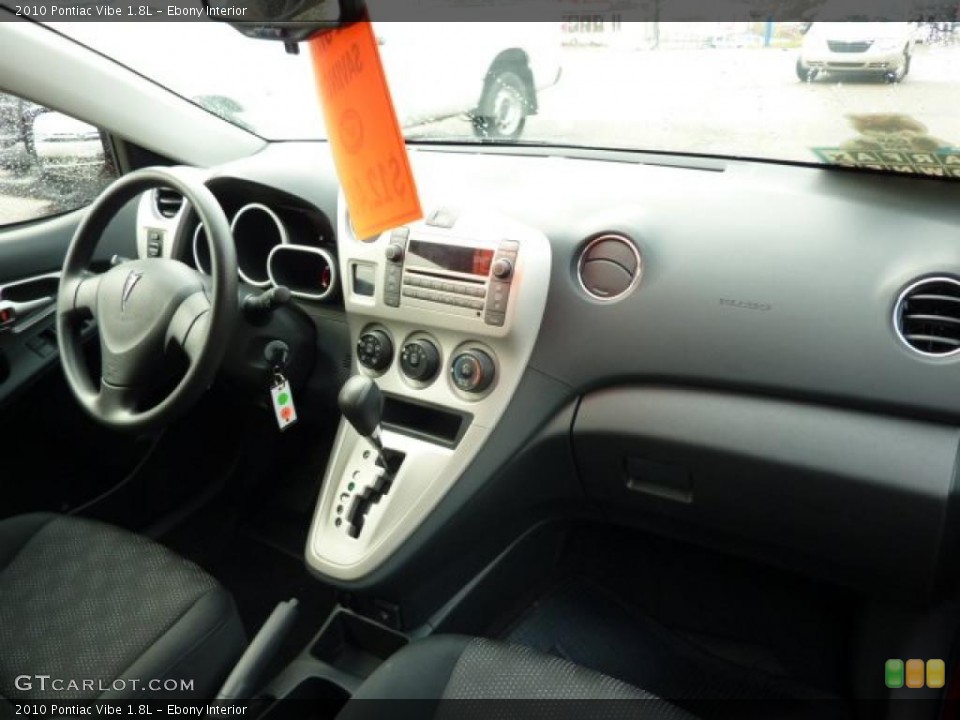 Ebony Interior Dashboard for the 2010 Pontiac Vibe 1.8L #40049562