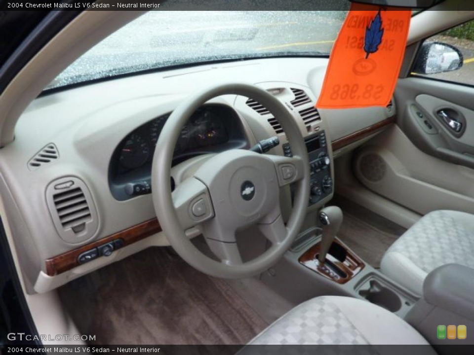 Neutral Interior Prime Interior for the 2004 Chevrolet Malibu LS V6 Sedan #40051242