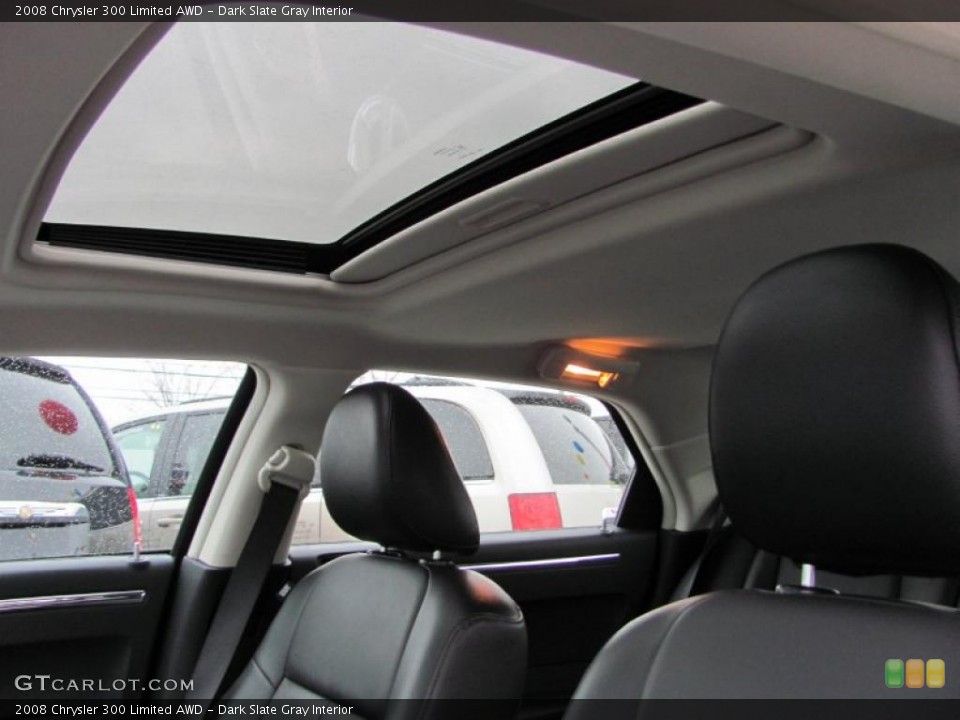 Dark Slate Gray Interior Sunroof for the 2008 Chrysler 300 Limited AWD #40053884