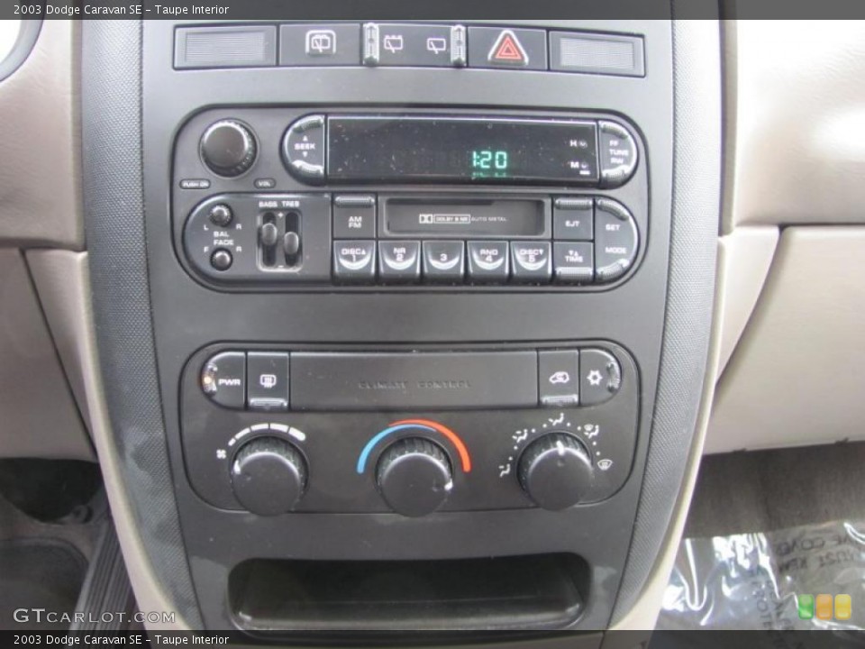 Taupe Interior Controls for the 2003 Dodge Caravan SE #40054365