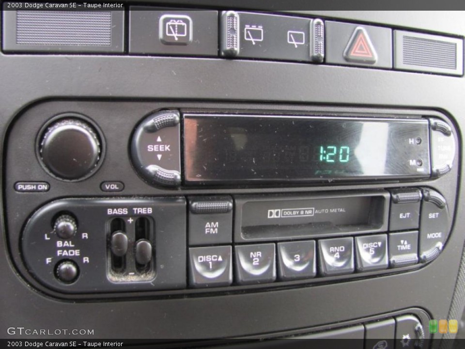 Taupe Interior Controls for the 2003 Dodge Caravan SE #40054377