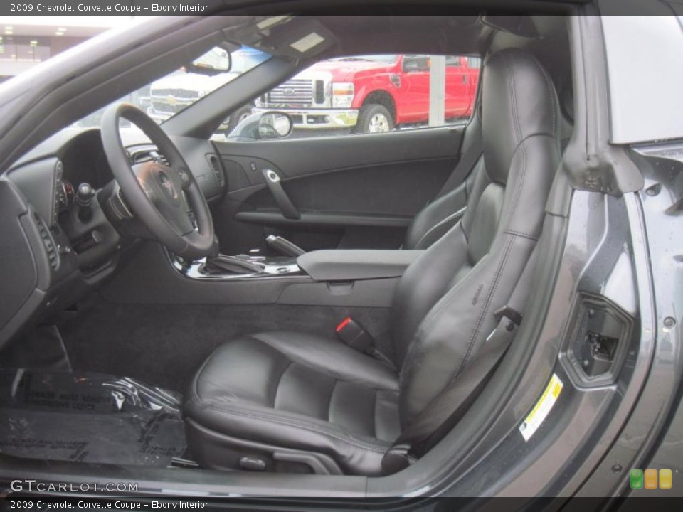 Ebony Interior Photo for the 2009 Chevrolet Corvette Coupe #40055876