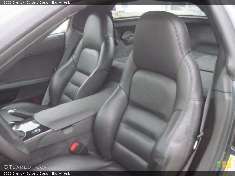 Ebony Interior Photo for the 2009 Chevrolet Corvette Coupe #40055888