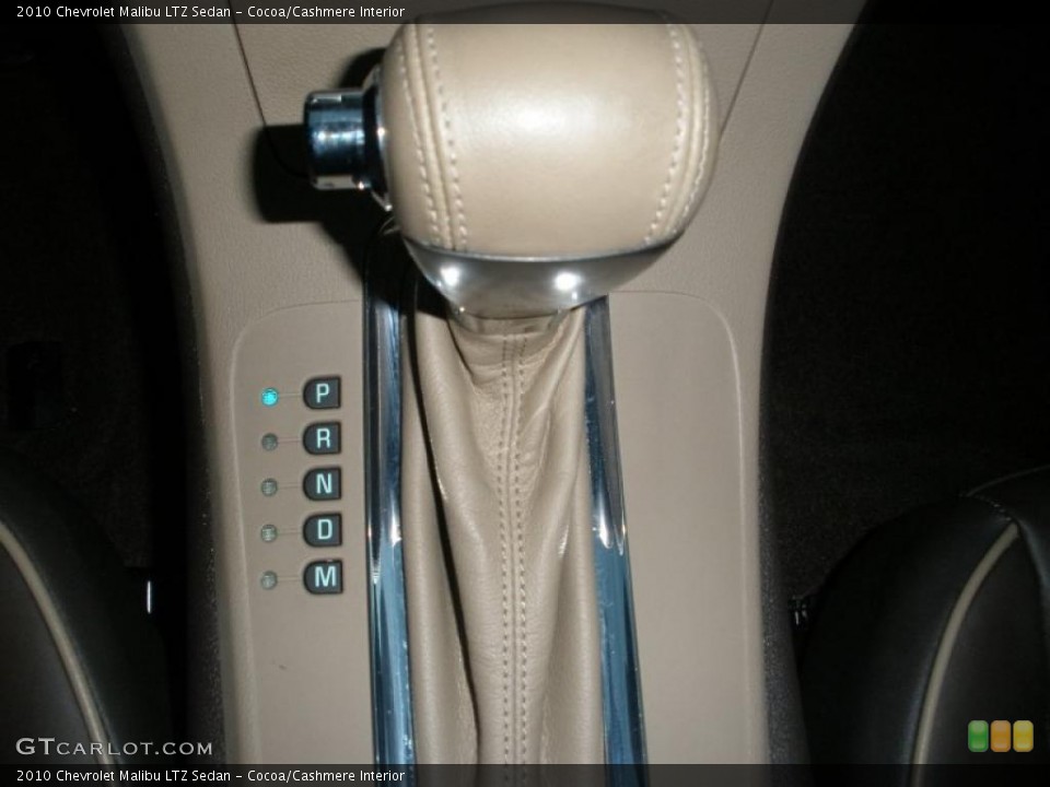 Cocoa/Cashmere Interior Transmission for the 2010 Chevrolet Malibu LTZ Sedan #40058355
