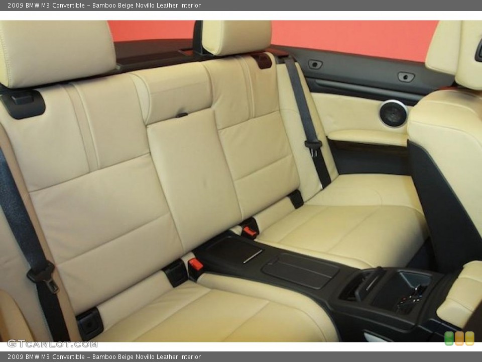 Bamboo Beige Novillo Leather Interior Photo for the 2009 BMW M3 Convertible #40059523