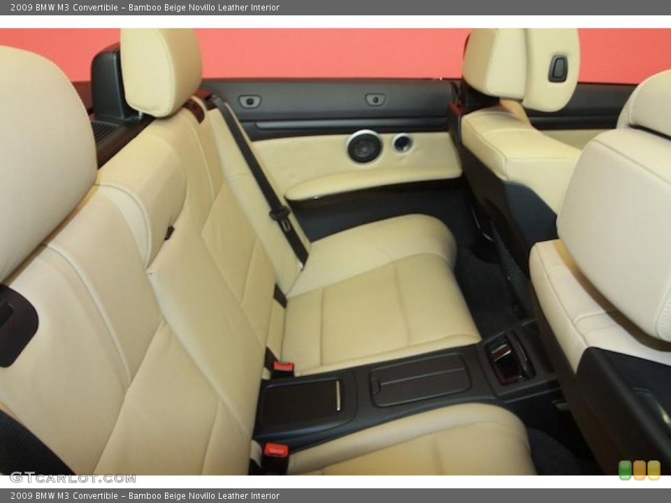 Bamboo Beige Novillo Leather Interior Photo for the 2009 BMW M3 Convertible #40059535