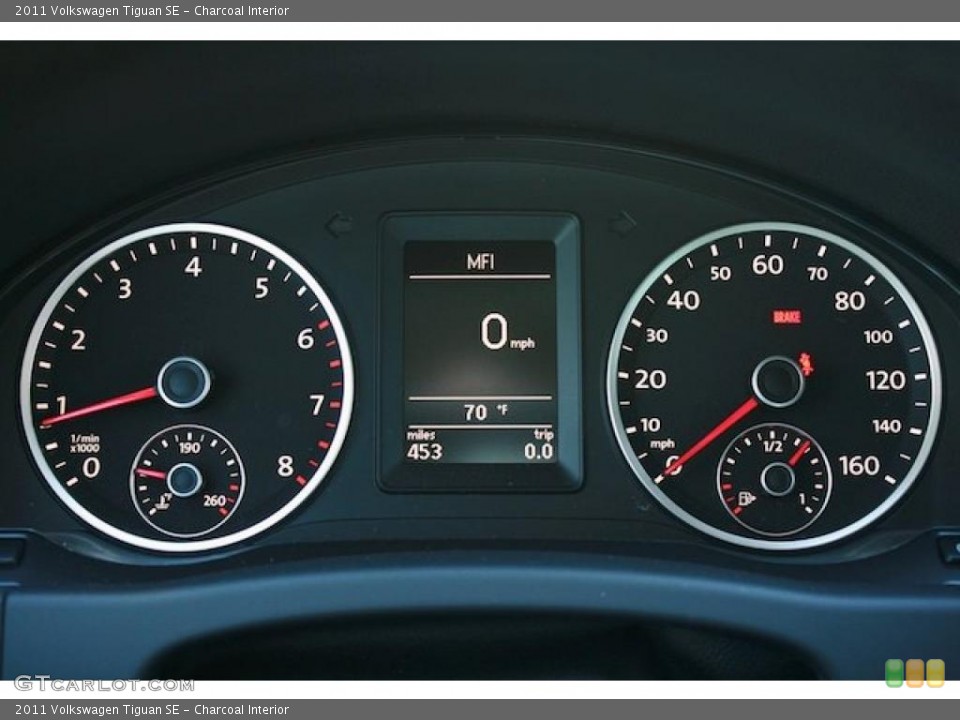 Charcoal Interior Gauges for the 2011 Volkswagen Tiguan SE #40059767