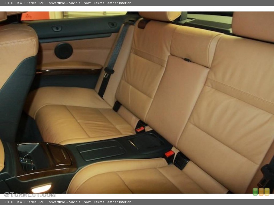 Saddle Brown Dakota Leather Interior Photo for the 2010 BMW 3 Series 328i Convertible #40059891