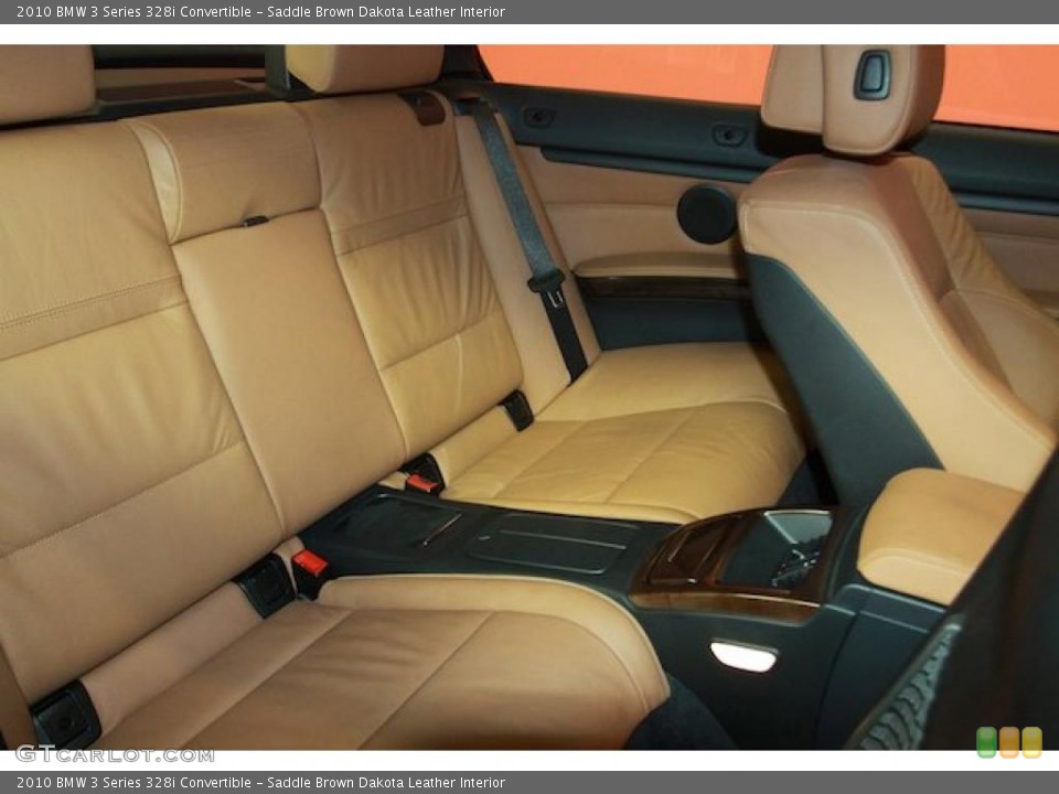 Saddle Brown Dakota Leather Interior Photo for the 2010 BMW 3 Series 328i Convertible #40059963