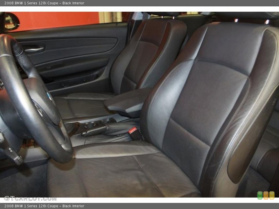 Black Interior Photo for the 2008 BMW 1 Series 128i Coupe #40061947