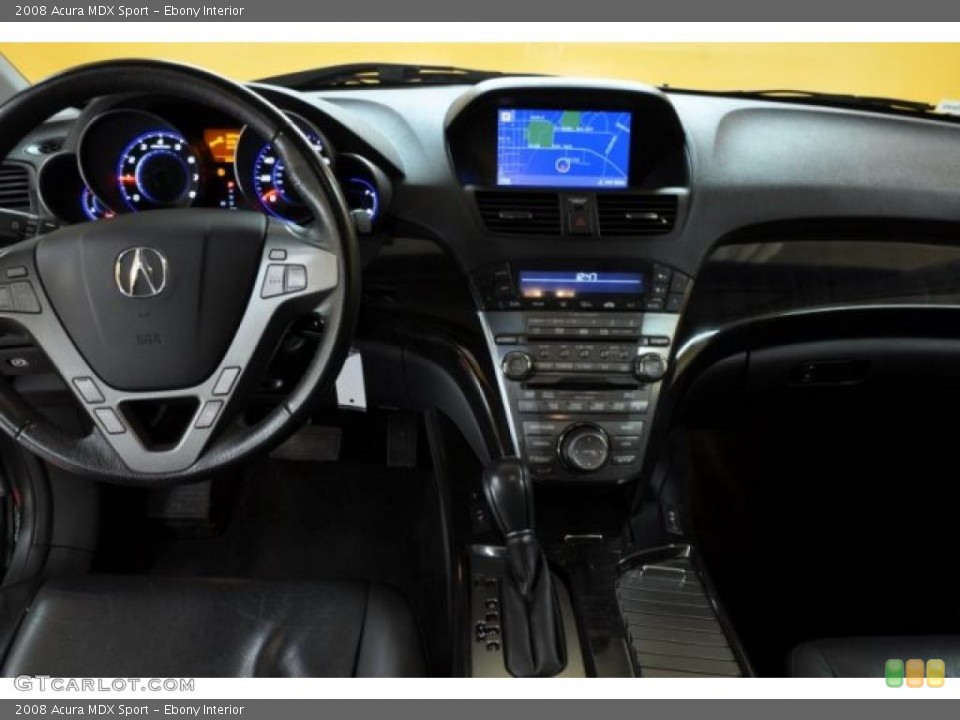 Ebony Interior Dashboard for the 2008 Acura MDX Sport #40062943