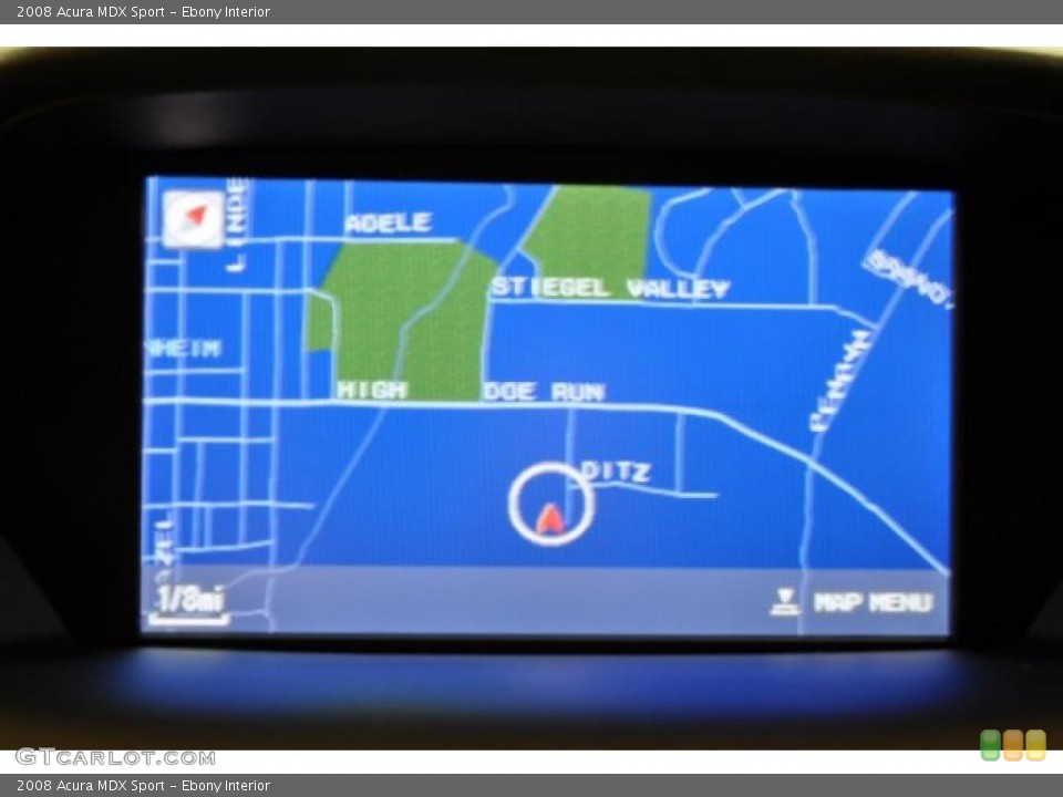 Ebony Interior Navigation for the 2008 Acura MDX Sport #40062947