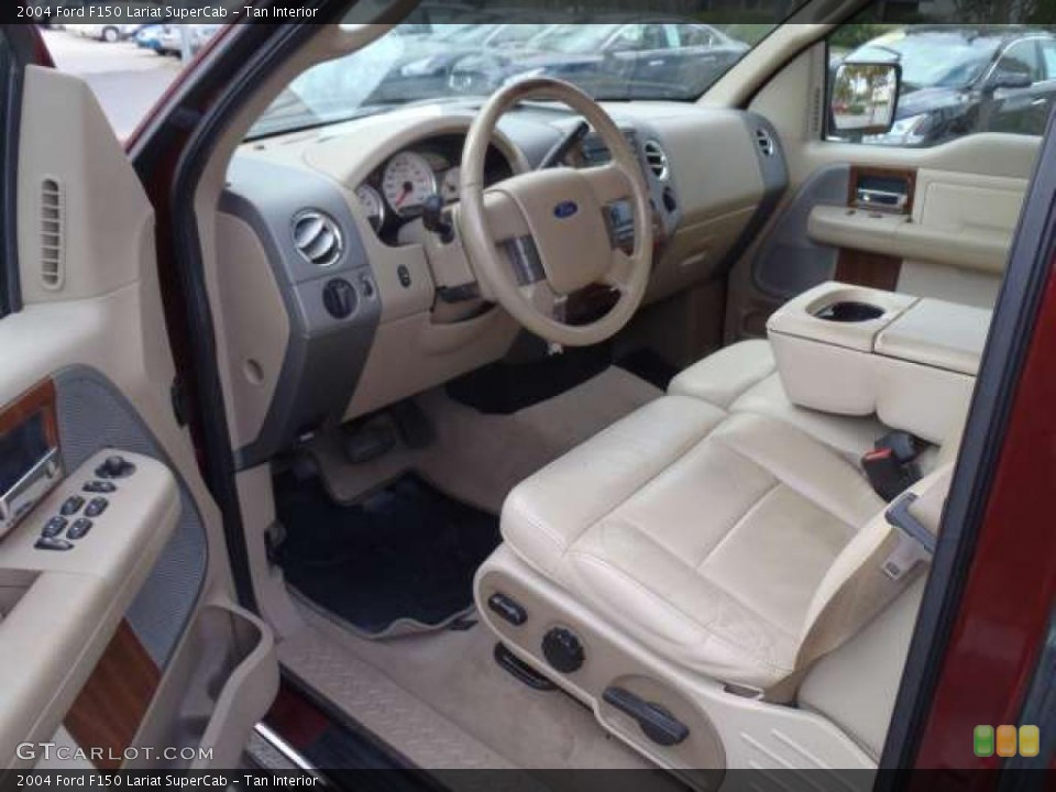 Tan Interior Prime Interior for the 2004 Ford F150 Lariat SuperCab #40066619