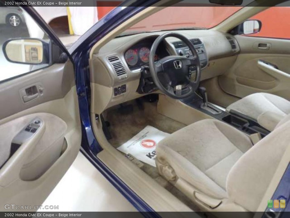 Beige Interior Photo for the 2002 Honda Civic EX Coupe #40066911
