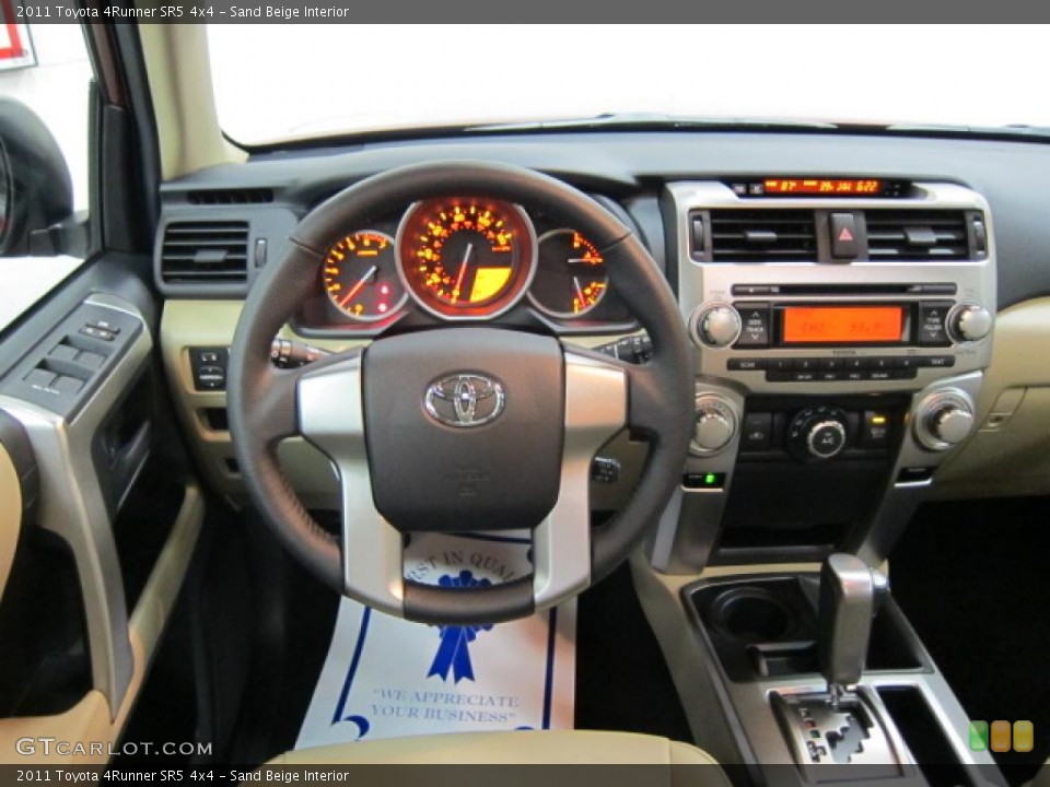Sand Beige Interior Dashboard for the 2011 Toyota 4Runner SR5 4x4 #40069787