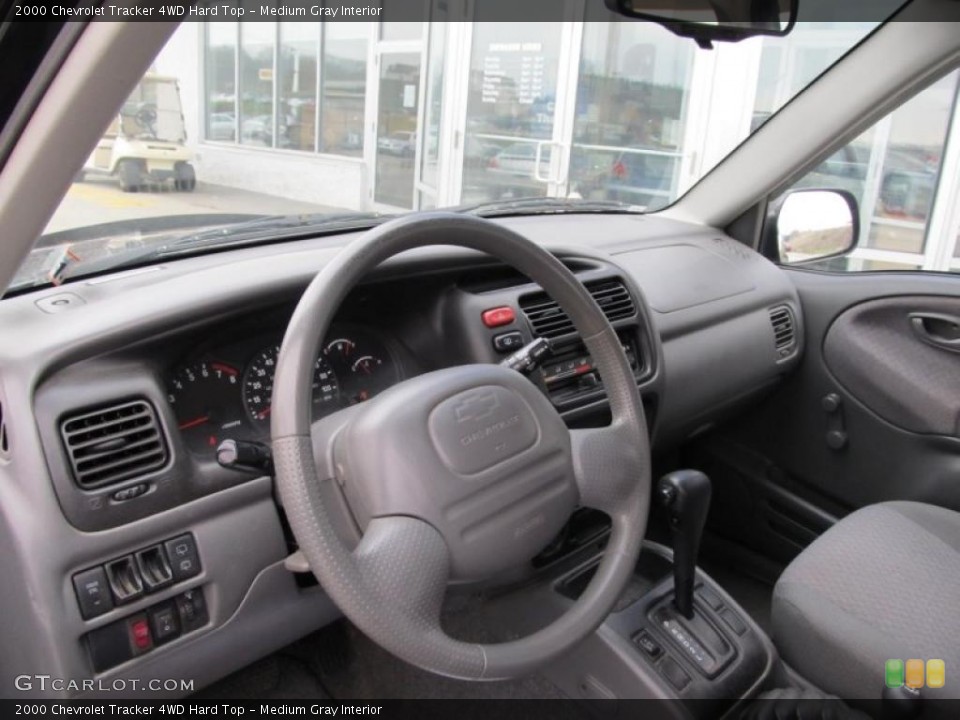 Medium Gray Interior Prime Interior for the 2000 Chevrolet Tracker 4WD Hard Top #40070147