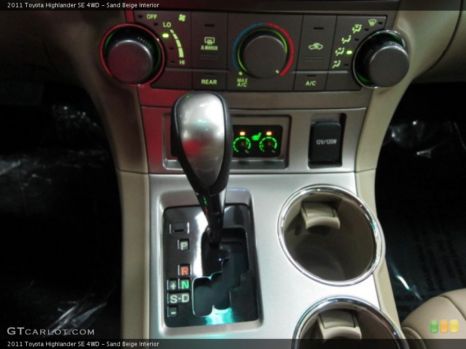 Sand Beige Interior Transmission for the 2011 Toyota Highlander SE 4WD #40070327