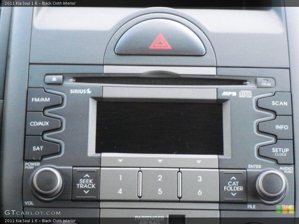 Black Cloth Interior Controls for the 2011 Kia Soul 1.6 #40075535