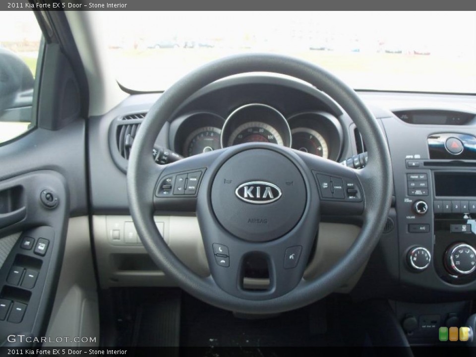 Stone Interior Steering Wheel for the 2011 Kia Forte EX 5 Door #40076003