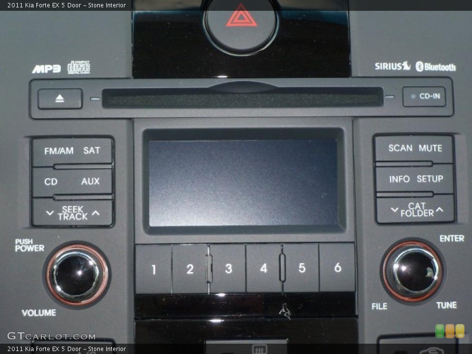 Stone Interior Controls for the 2011 Kia Forte EX 5 Door #40076099