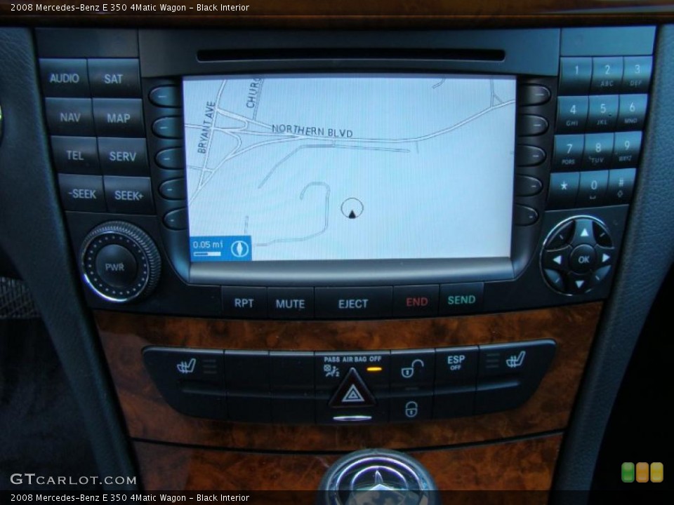 Black Interior Controls for the 2008 Mercedes-Benz E 350 4Matic Wagon #40078211