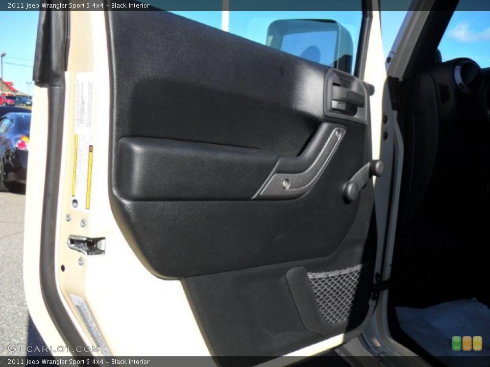 Black Interior Door Panel for the 2011 Jeep Wrangler Sport S 4x4 #40078855