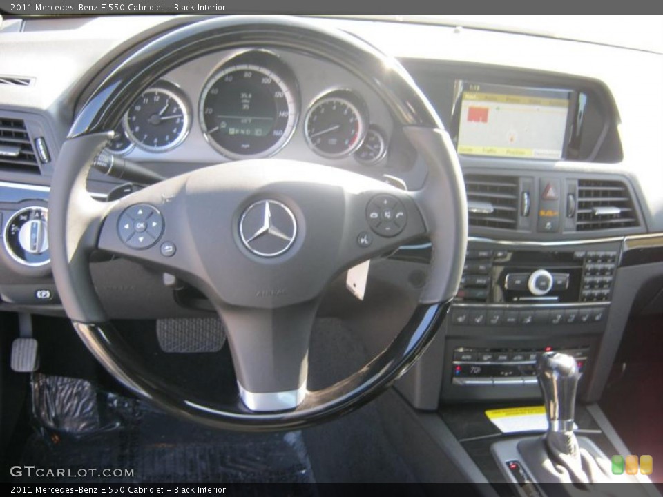 Black Interior Dashboard for the 2011 Mercedes-Benz E 550 Cabriolet #40079727