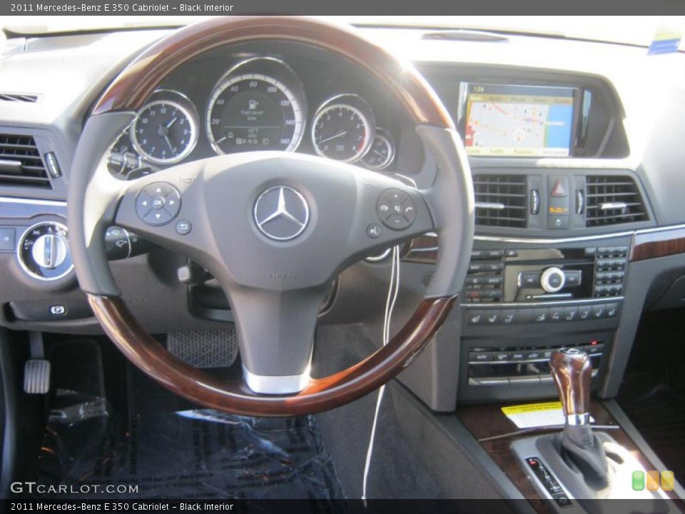 Black Interior Steering Wheel for the 2011 Mercedes-Benz E 350 Cabriolet #40079999