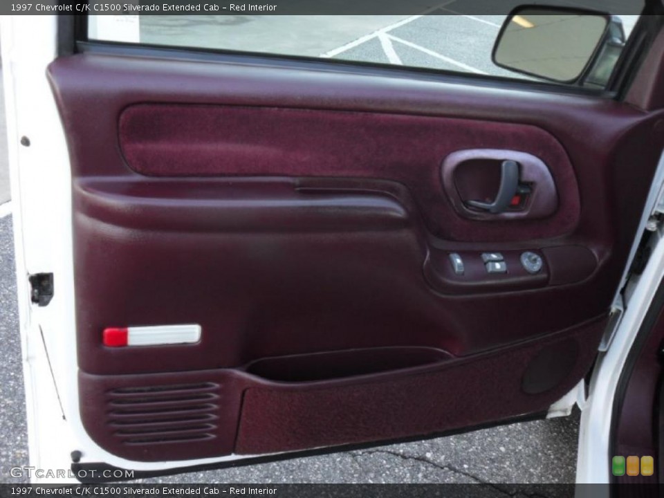 Red Interior Door Panel for the 1997 Chevrolet C/K C1500 Silverado Extended Cab #40080051