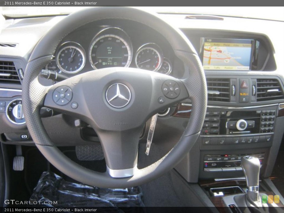Black Interior Dashboard for the 2011 Mercedes-Benz E 350 Cabriolet #40080183