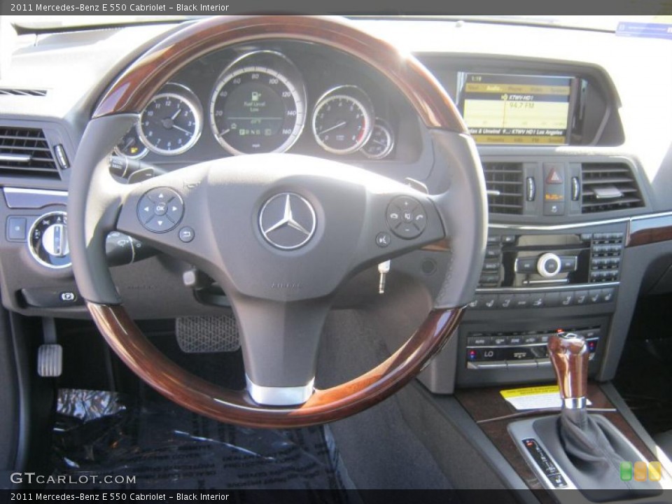 Black Interior Dashboard for the 2011 Mercedes-Benz E 550 Cabriolet #40080275