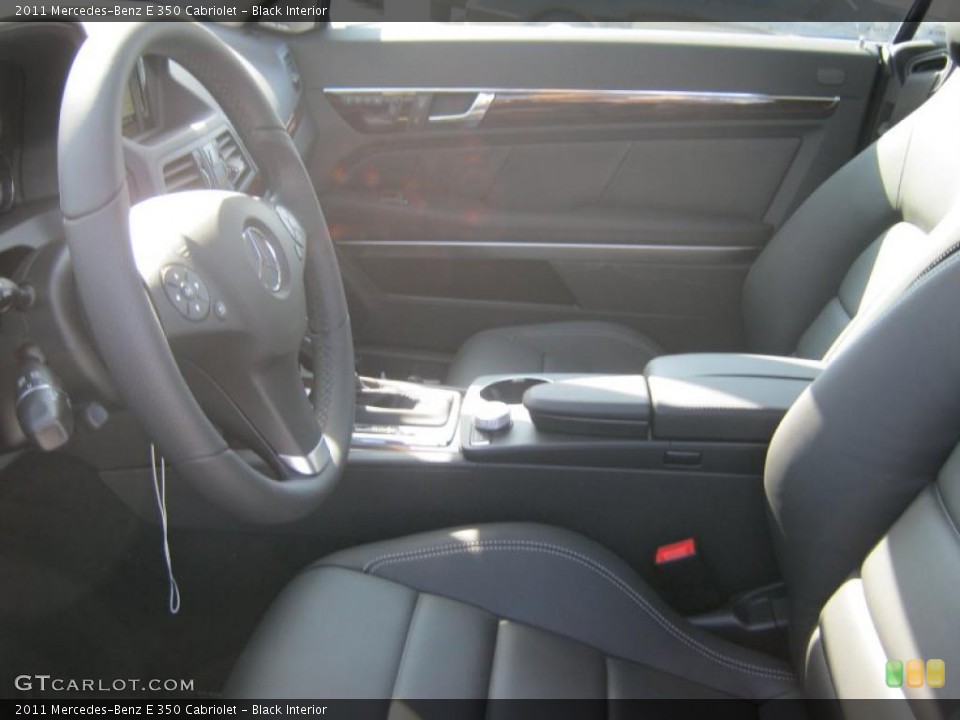 Black Interior Photo for the 2011 Mercedes-Benz E 350 Cabriolet #40080355