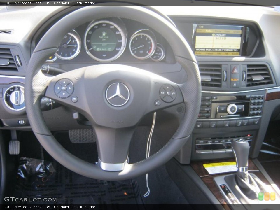 Black Interior Dashboard for the 2011 Mercedes-Benz E 350 Cabriolet #40080371