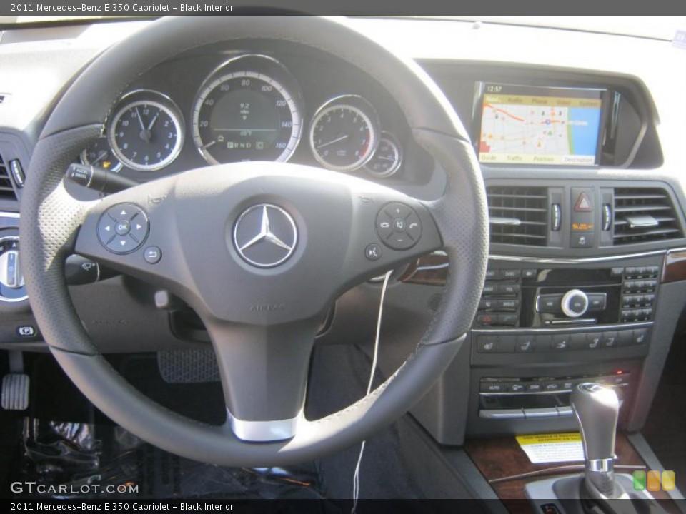 Black Interior Dashboard for the 2011 Mercedes-Benz E 350 Cabriolet #40080555