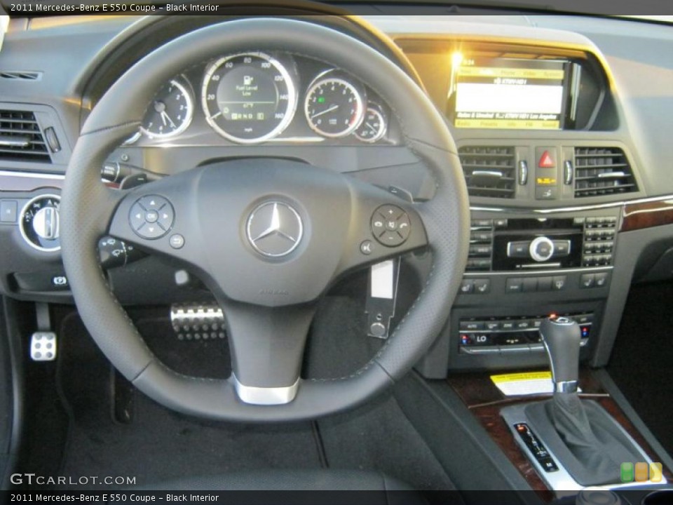 Black Interior Steering Wheel for the 2011 Mercedes-Benz E 550 Coupe #40081011
