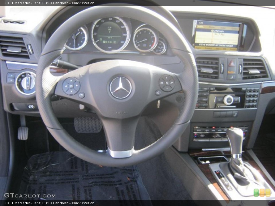 Black Interior Dashboard for the 2011 Mercedes-Benz E 350 Cabriolet #40081103